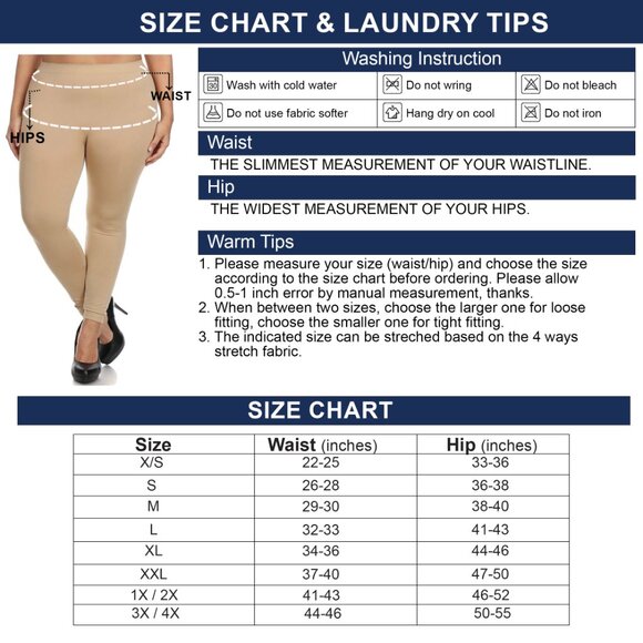 Women's Casual Ultra-Soft Cozy Comfy High-Waisted Athletic Active Yoga Leggings - Picture 16 of 16